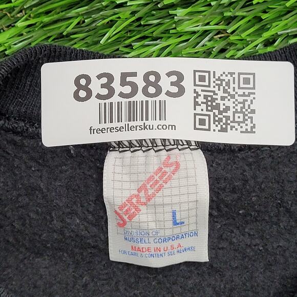 Vintage 80s JERZEES Blank Sweatshirt Women Large 22x26 Faded - Picture 11 of 12